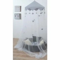 AMANKA Feuerhemmendes Kinder Moskitonetz 2,5x13,5 M Stern Baldachin Betthimmel Netz -AMANKA Shop 11377097 3