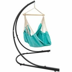 AMANKA XXL Hängesessel Mit 210cm Gestell - Hängestuhl Ständer Metall