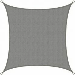 AMANKA UV Sonnensegel 3x3 HDPE Quadratisch Sonnenschutz Überdachung Garten Balkon Grau -AMANKA Shop 19577621 3