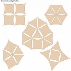 AMANKA UV Sonnensegel 2x2x2 M HDPE Dreieck Sonnenschutz Überdachung Balkon Garten Grau -AMANKA Shop 19577639 5