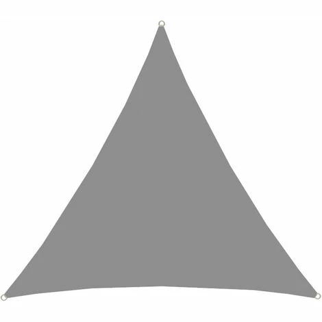 AMANKA UPF50+ UV Sonnensegel 4x4x4 Polyester Dreieck Wasserabweisend Garten Segel Grau – Bild 2