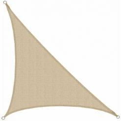 AMANKA UV Sonnensegel 3x3x4,2 HDPE Dreieck Rechtwinklig Sonnenschutz Garten Beige -AMANKA Shop 19577662 3