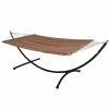 AMANKA Doppel Hängematte Mit Gestell 200x120 Cm Garten Hängeliege Hängemattengestell