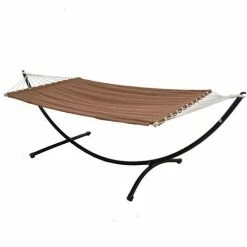 AMANKA Doppel Hängematte Mit Gestell 200x120 Cm Garten Hängeliege Hängemattengestell