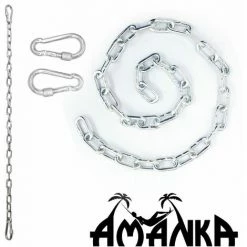 AMANKA 2x 230kg Hängesessel Kette -100cm Aufhängung 4 Karabiner Hängematte Boxsack -AMANKA Shop 35623621 4