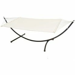 AMANKA Doppel Hängematte Mit Gestell 200x120 Cm Garten Hängeliege Hängemattengestell