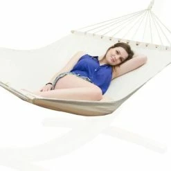 AMANKA Doppel Hängematte Mit Gestell 200x120 Cm Garten Hängeliege Hängemattengestell -AMANKA Shop 35623650 3