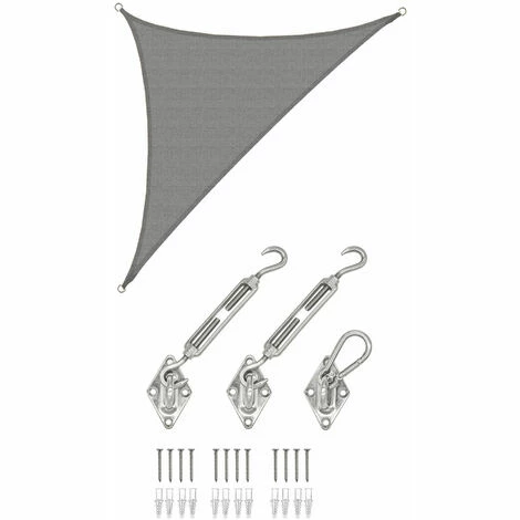 AMANKA 3,6x3,6x5,1 Sonnensegel Dreieckig Atmungsaktiv - Dreieck Segel mit Befestigung AMANKA 3,6x3,6x5,1 Sonnensegel Dreieckig Atmungsaktiv - Dreieck Segel Mit Befestigung -AMANKA Shop 56389993 1