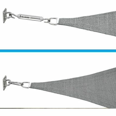 AMANKA 3,6x3,6x5,1 Sonnensegel Dreieckig Atmungsaktiv - Dreieck Segel mit Befestigung AMANKA 3,6x3,6x5,1 Sonnensegel Dreieckig Atmungsaktiv - Dreieck Segel Mit Befestigung -AMANKA Shop 56389993 4