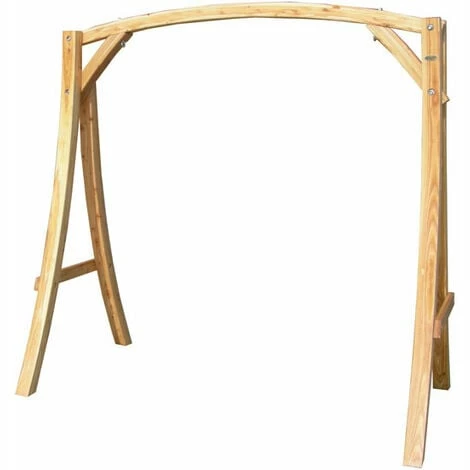 AMANKA Hollywoodschaukel Gestell Aus Holz - 205x105x198 Cm Holzgestell