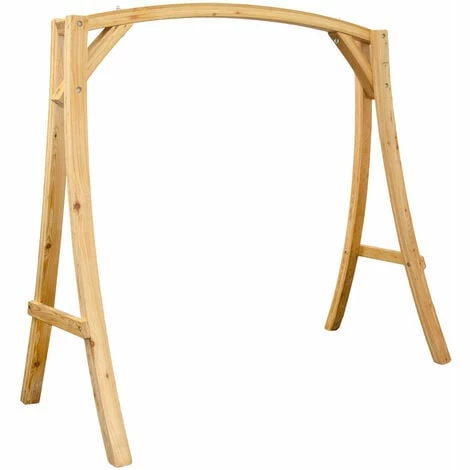 AMANKA Hollywoodschaukel Gestell Aus Holz - 205x105x198 Cm Holzgestell – Bild 2
