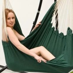AMANKA XXL Hängesessel Mit Gestell Hängestuhl Für 2 Doppel Hängesitz Hängeliege Grün -AMANKA Shop 6267964 4
