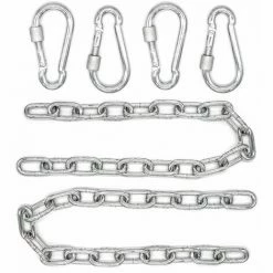 AMANKA 2 X 230kg Hängesessel Kette - 50cm Aufhängung 2 Karabiner - Schaukel Hängematte