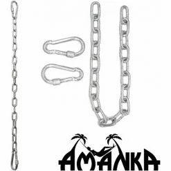 AMANKA 2 X 230kg Hängesessel Kette - 50cm Aufhängung 2 Karabiner - Schaukel Hängematte -AMANKA Shop 7585111 4