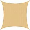 AMANKA UV Sonnensegel 4x4 M HDPE Quadrat Sonnenschutz Überdachung Garten Balkon Beige