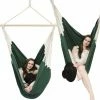 AMANKA XXL Hängesessel 185x130cm Hängestuhl 2 Personen Hängesitz Bis 150kg Baumwolle Hängematte 360° Swifel