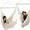 AMANKA XXL Hängesessel 185x130cm Hängestuhl 2 Personen Hängesitz Bis 150kg Baumwolle Hängematte 360° Swifel