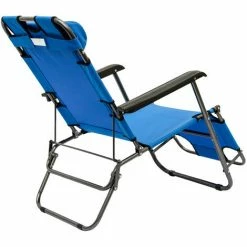 AMANKA Campingstuhl Liegestuhl Freizeitliege Sonnenliege Strandliege Campingliege Klappliege Liege 153cm | Türkis -AMANKA Shop 9846265 3