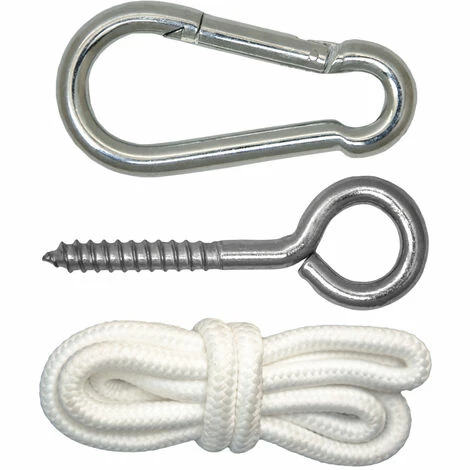 AMANKA Hängematten Befestigung Bis 160kg - Mit Karabiner Und Schrauben – Bild 2