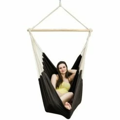 AMANKA XXL Hängesessel 185x130cm Hängestuhl 2 Personen Hängesitz Bis 150kg Baumwolle Hängematte 360° Swifel