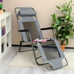 AMANKA Liegestuhl 178cm Campingliege Sonnenliege Gartenliege Liege Strandliege Stuhl -AMANKA Shop 9846403 3