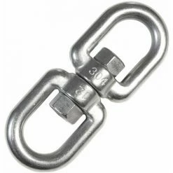 AMANKA XL Hängesessel Drehwirbel 10x125mm 420kg Edelstahl Swivel Hängestuhl Befestigung