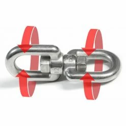 AMANKA XL Hängesessel Drehwirbel 10x125mm 420kg Edelstahl Swivel Hängestuhl Befestigung -AMANKA Shop 9846474 3