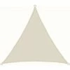 AMANKA UPF50+ UV Sonnensegel 3x3x3 Polyester Dreieck Wasserabweisend Garten Segel Beige
