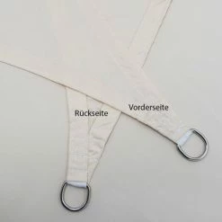 AMANKA UPF50+ UV Sonnensegel 3x3x3 Polyester Dreieck Wasserabweisend Garten Segel Beige -AMANKA Shop 9846489 3