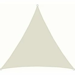 AMANKA UPF50+ UV Sonnensegel 4x4x4 Polyester Dreieck Wasserabweisend Garten Segel Beige