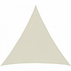 AMANKA UPF50+ UV Sonnensegel 5x5x5 Polyester Dreieck Wasserabweisend Garten Segel Beige