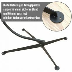 AMANKA 205cm Hängestuhlgestell Bis 120kg - Hängesessel Ständer Metall -AMANKA Shop 9855652 5