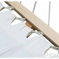 XXL Stabhängematte 2 Personen Hängematte | Liegefläche Ca 185x115 Cm | Belastbarkeit Bis 150 KG | 100% Baumwolle | AMANKA Hängematten | Beige -AMANKA Shop 9855656 3