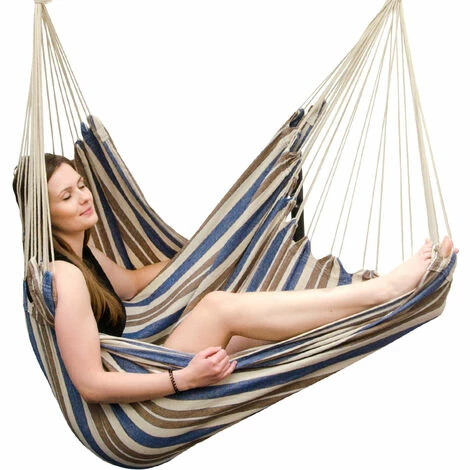 AMANKA XXL Hängesessel 185x130cm Hängestuhl 2 Personen Hängesitz bis 150kg Baumwolle Hängematte 360° Swifel AMANKA XXL Hängesessel 185x130cm Hängestuhl 2 Personen Hängesitz Bis 150kg Baumwolle Hängematte 360° Swifel -AMANKA Shop 9855703 2
