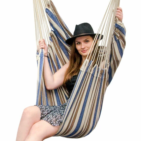 AMANKA XXL Hängesessel 185x130cm Hängestuhl 2 Personen Hängesitz bis 150kg Baumwolle Hängematte 360° Swifel AMANKA XXL Hängesessel 185x130cm Hängestuhl 2 Personen Hängesitz Bis 150kg Baumwolle Hängematte 360° Swifel -AMANKA Shop 9855703 3