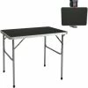 AMANKA Campingtisch Aluminium Klapptisch 60x80x70cm Stahlrahmen MDF-Tischplatte Dunkelgrau Praktisches Kofferformat