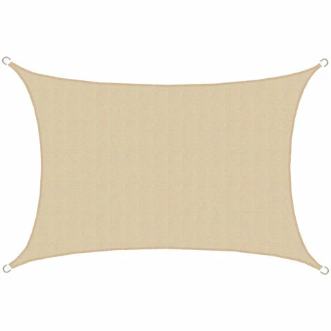 AMANKA UV Sonnensegel 4x6 HDPE Rechteckig Sonnenschutz Überdachung Garten Balkon Beige AMANKA UV Sonnensegel 4x6 HDPE Rechteckig Sonnenschutz Überdachung Garten Balkon Beige -AMANKA Shop 9855799 1