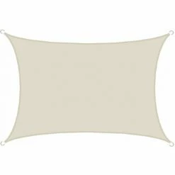 AMANKA UPF50+ UV Sonnensegel 3x4 Polyester Rechteck Wasserabweisend Garten Balkon Beige